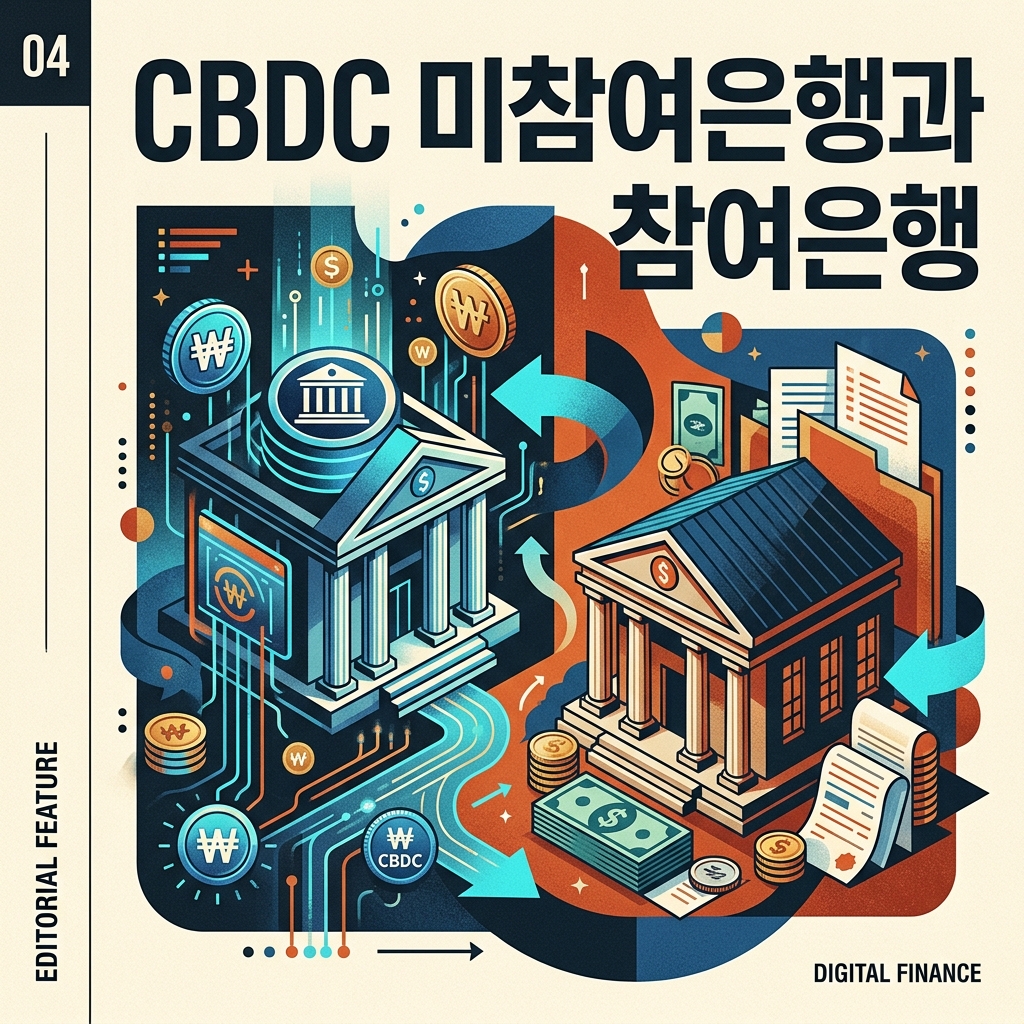 ai thumbnail poster CBDC 미참여은행과 참여은행 1787812289