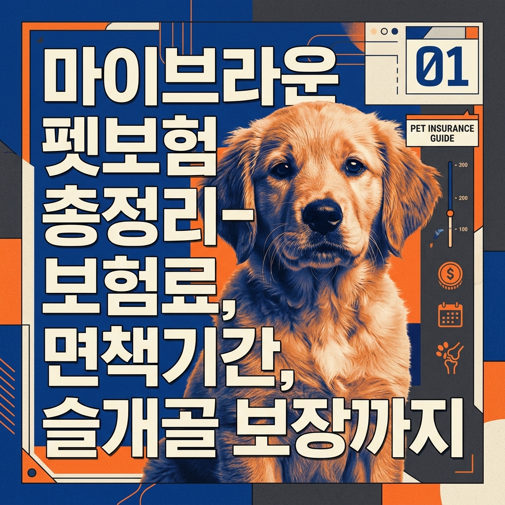 ai thumbnail poster 마이브라운 펫보험 총정리 보험료 면책기간 슬개골 보장까지 1786657461