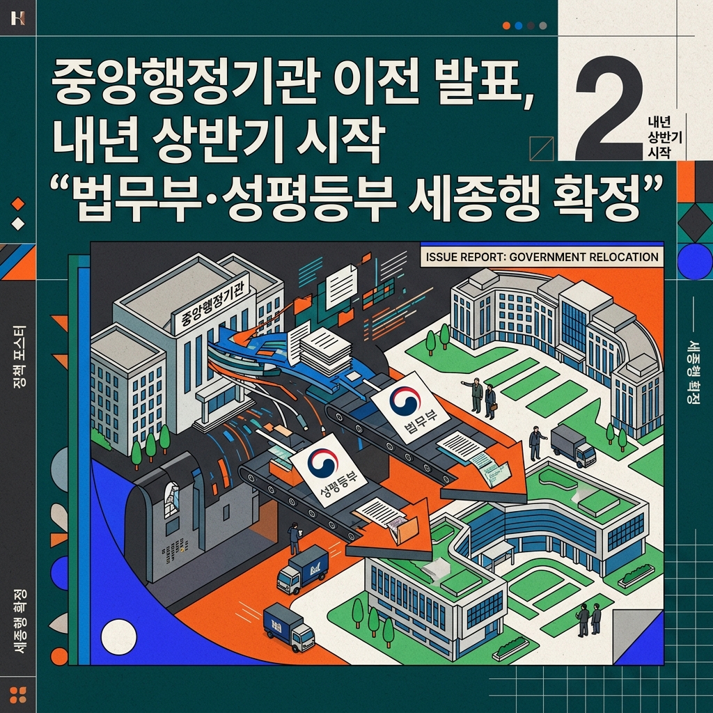 ai thumbnail poster 중앙행정기관 이전 발표 내년 상반기 시작 법무부·성평등부 세종행 확정 1788502530